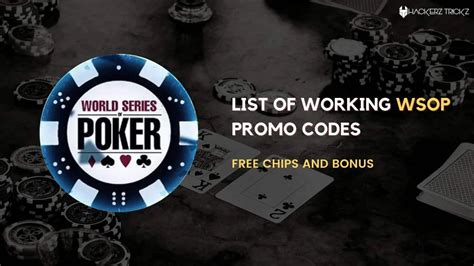 wsop promo code tonight|WSOP Promo Codes & Review .